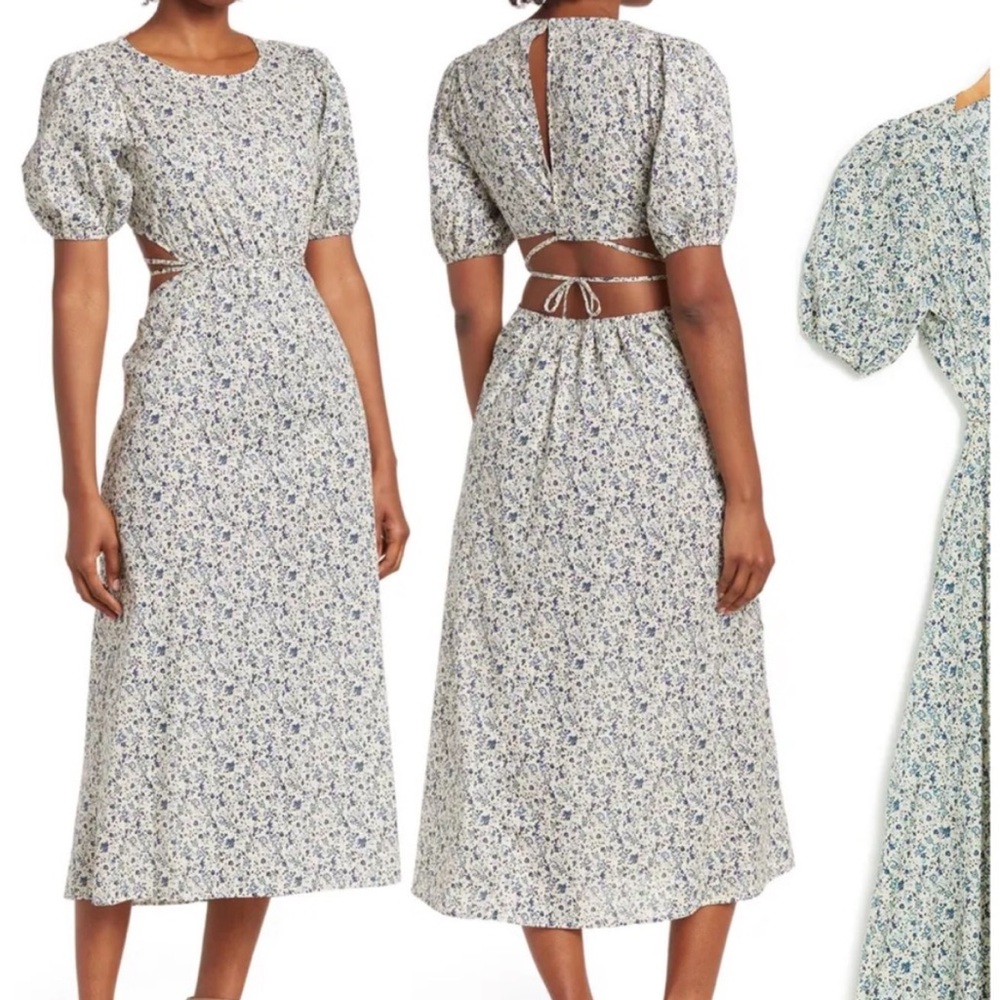 Nordstrom Midi Floral Dress